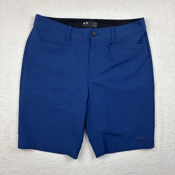 OAKLEY Honors Performance Mens Shorts Size 34 Blue Stretch Golf Lightweight EUC - Picture 2 of 10